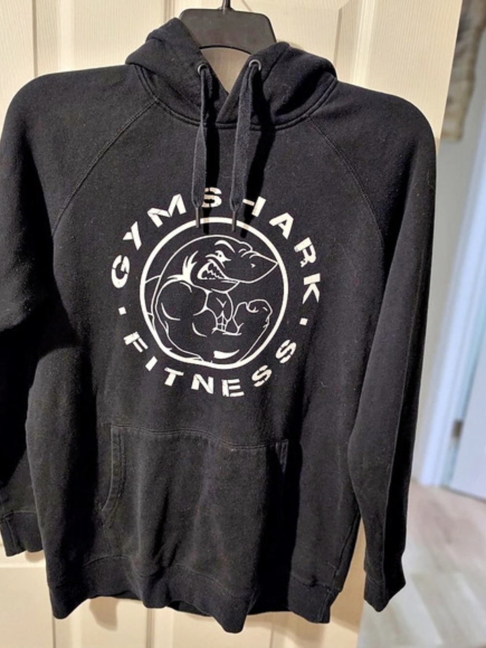 Gymshark Fitness hoodie Graphic Pullover Hoodie in Black Large